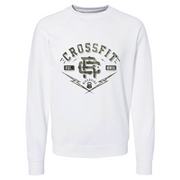 Mens 2X-Large WHITE CrewNeck