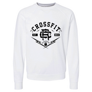 Mens 2X-Large WHITE CrewNeck