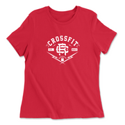 Womens 2X-Large RED Relaxed Jersey T-Shirt