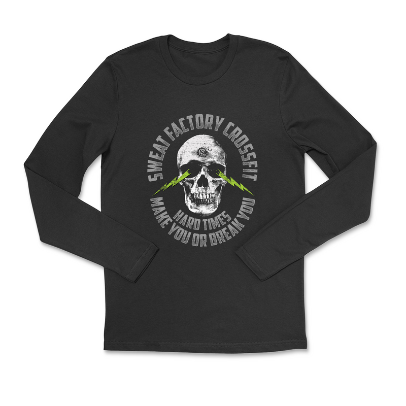 Sweat Factory CrossFit - Skull and Lightning Mens - Long Sleeve