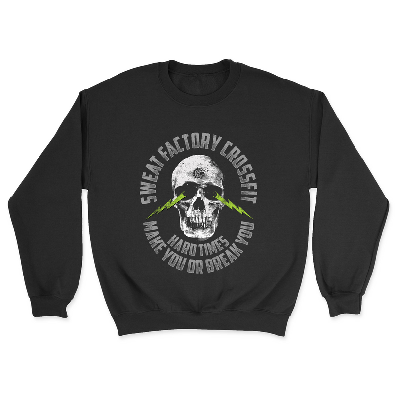 Sweat Factory CrossFit Rockledge Skull and Lightning Mens - Midweight Sweatshirt