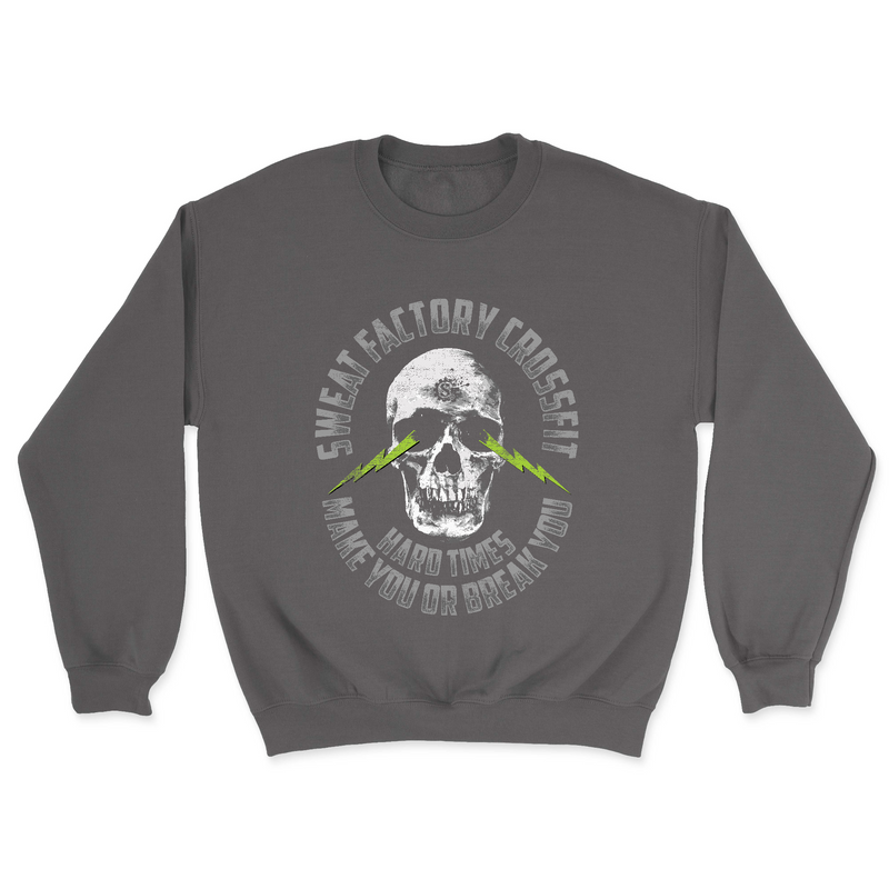 Sweat Factory CrossFit Rockledge Skull and Lightning Mens - Midweight Sweatshirt