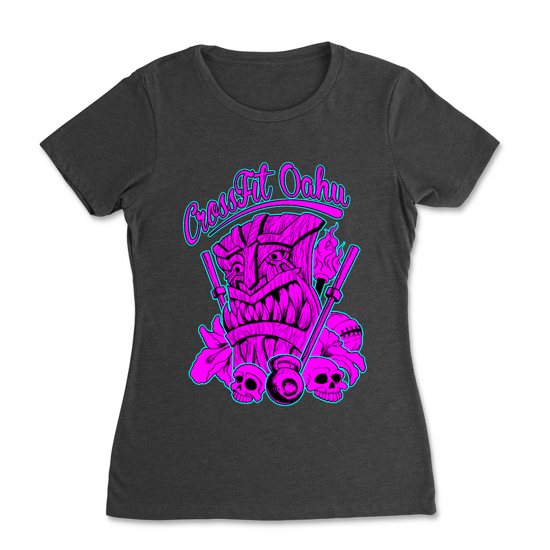 CrossFit Oahu Tiki Pink - Womens - T-Shirt