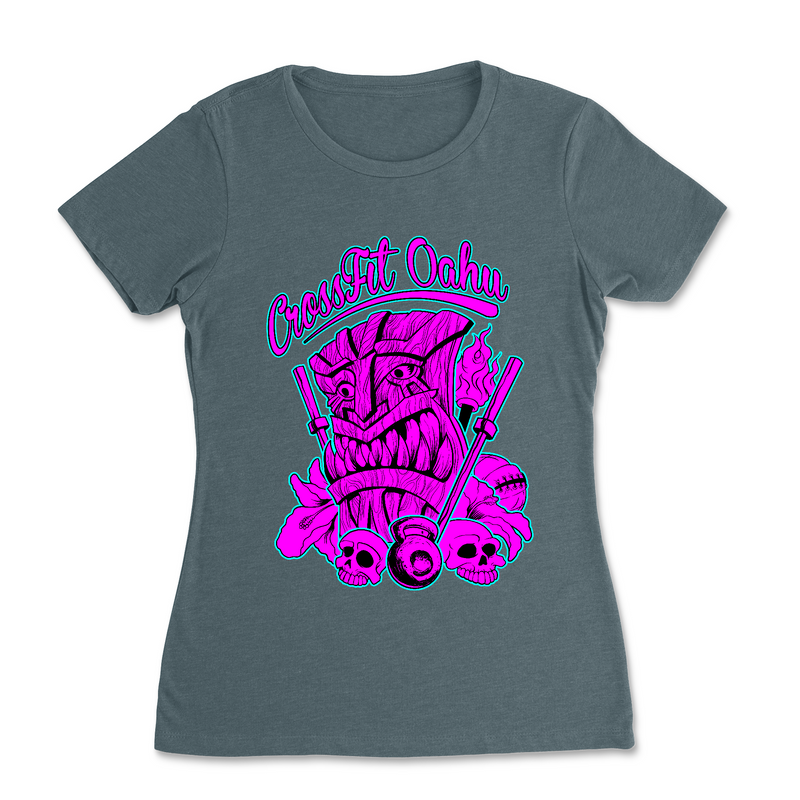 CrossFit Oahu Tiki Pink - Womens - T-Shirt