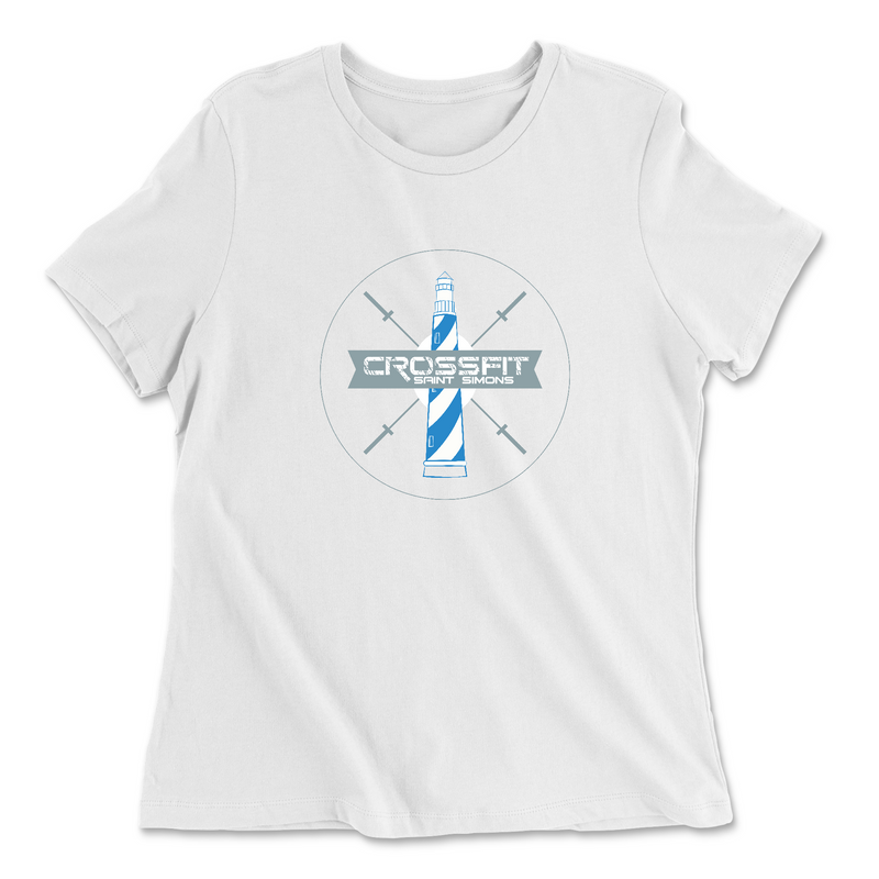 Womens 2X-Large WHITE Relaxed Jersey T-Shirt