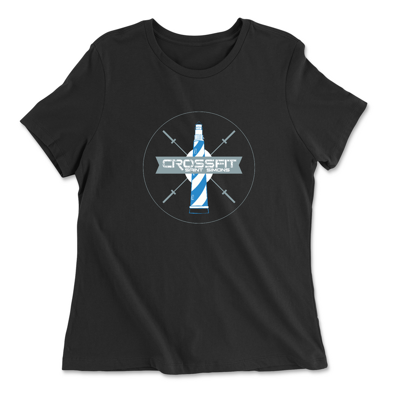 Womens 2X-Large BLACK Relaxed Jersey T-Shirt