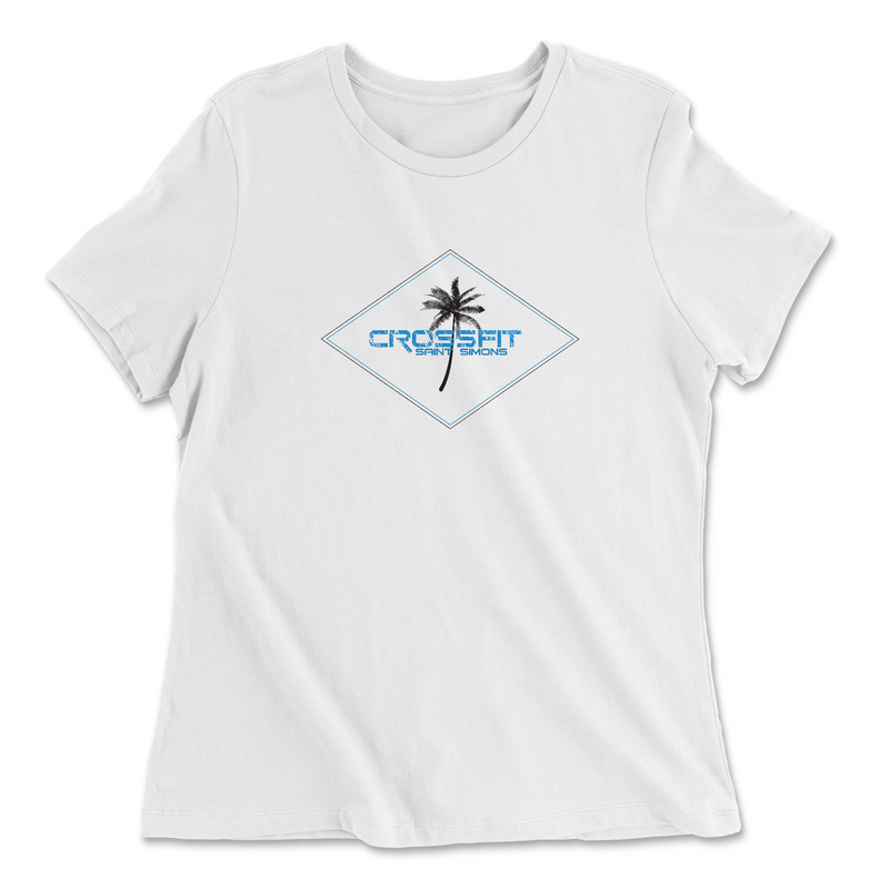 Womens 2X-Large WHITE Relaxed Jersey T-Shirt