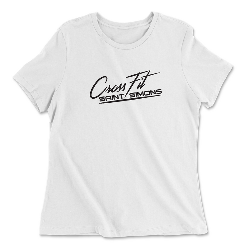 Womens 2X-Large WHITE Relaxed Jersey T-Shirt