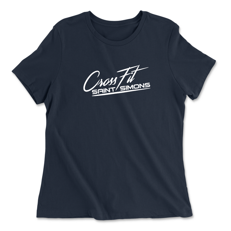 Womens 2X-Large NAVY Relaxed Jersey T-Shirt