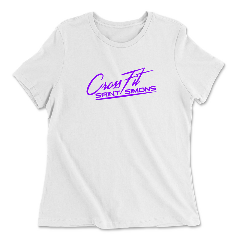 Womens 2X-Large WHITE Relaxed Jersey T-Shirt