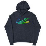Mens 2X-Large NAVY_HEATHER Hooded T-Shirt