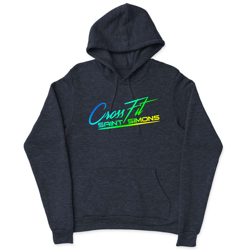 Mens 2X-Large NAVY_HEATHER Hooded T-Shirt