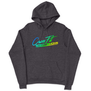 Mens 2X-Large CHARCOAL_HEATHER Hooded T-Shirt