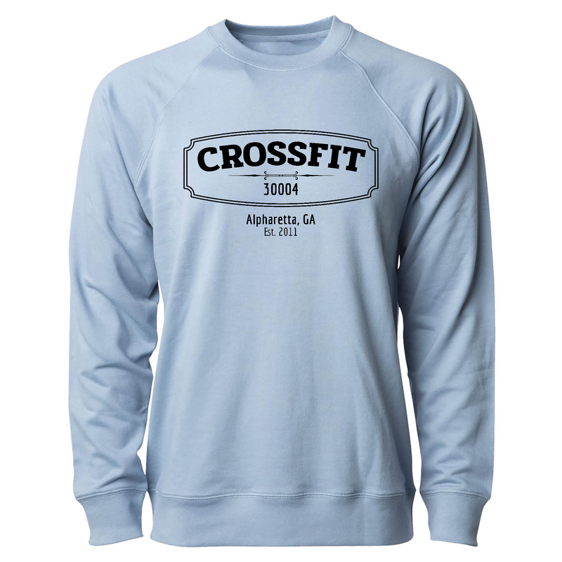 Mens 2X-Large MISTY_BLUE CrewNeck