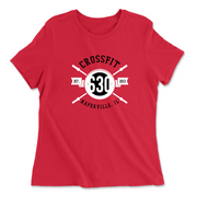 Womens 2X-Large RED Relaxed Jersey T-Shirt
