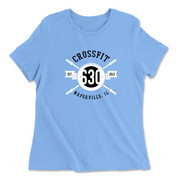 Womens 2X-Large CAROLINA_BLUE Relaxed Jersey T-Shirt