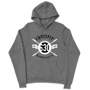 Mens 2X-Large GUNMETAL_HEATHER Hooded T-Shirt