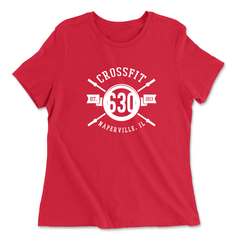 Womens 2X-Large RED Relaxed Jersey T-Shirt