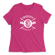 Womens 2X-Large BERRY Relaxed Jersey T-Shirt