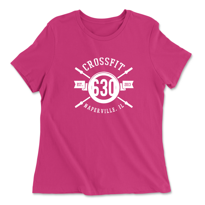 Womens 2X-Large BERRY Relaxed Jersey T-Shirt