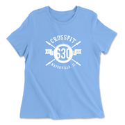 Womens 2X-Large CAROLINA_BLUE Relaxed Jersey T-Shirt