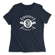 Womens 2X-Large NAVY Relaxed Jersey T-Shirt