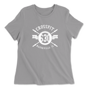 Womens 2X-Large SOLID_ATHETIC_GREY Relaxed Jersey T-Shirt
