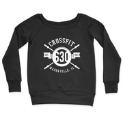 Womens 2X-Large BLACK CrewNeck