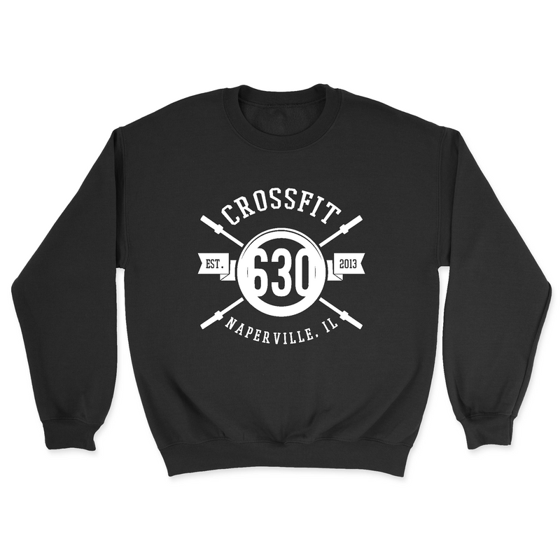 Mens 2X-Large BLACK Midweight Sweatshirt