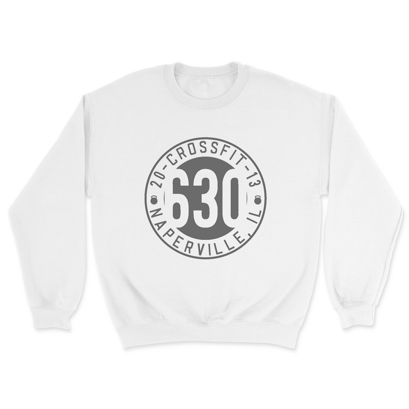 Mens 2X-Large WHITE Midweight Sweatshirt
