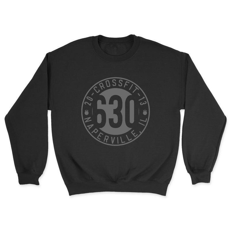 Mens 2X-Large BLACK Midweight Sweatshirt