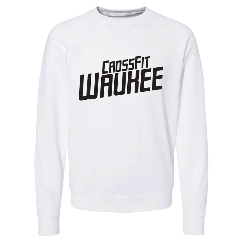 Mens 2X-Large WHITE CrewNeck