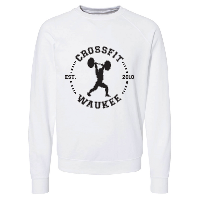 Mens 2X-Large WHITE CrewNeck