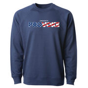 Mens 2X-Large INDIGO CrewNeck