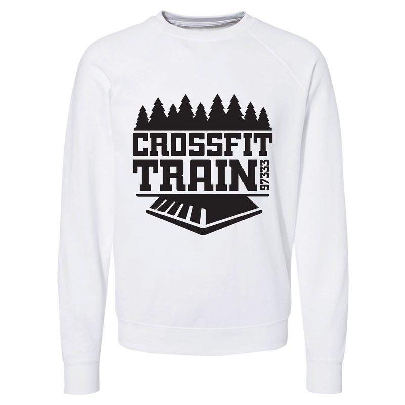 Mens 2X-Large WHITE CrewNeck
