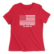 Womens 2X-Large RED Relaxed Jersey T-Shirt