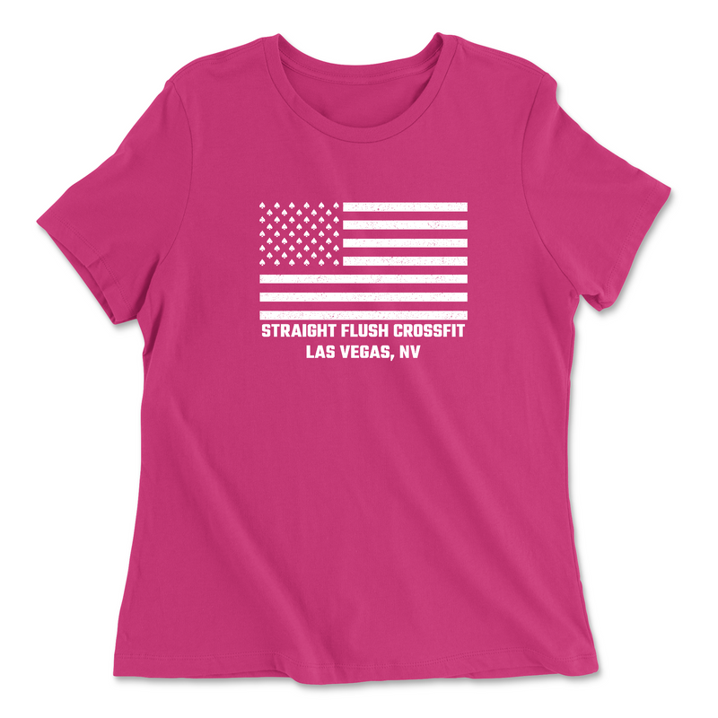 Womens 2X-Large BERRY Relaxed Jersey T-Shirt