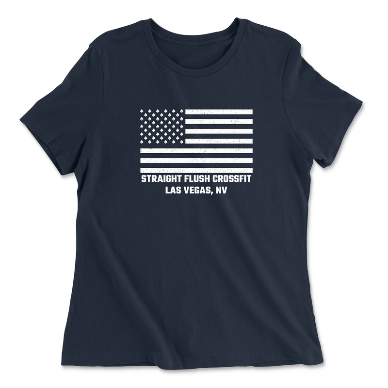 Womens 2X-Large NAVY Relaxed Jersey T-Shirt