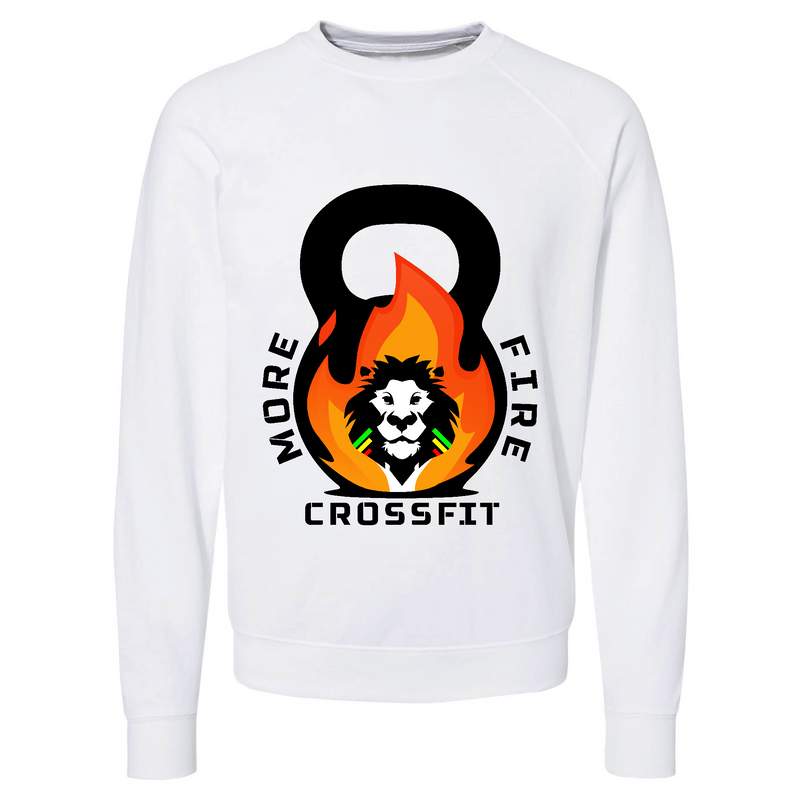 Mens 2X-Large WHITE CrewNeck