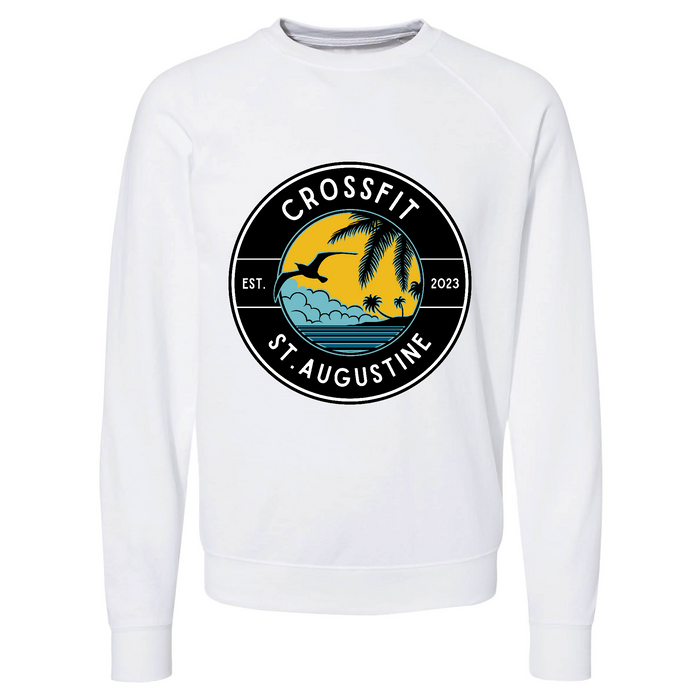 Mens 2X-Large WHITE CrewNeck