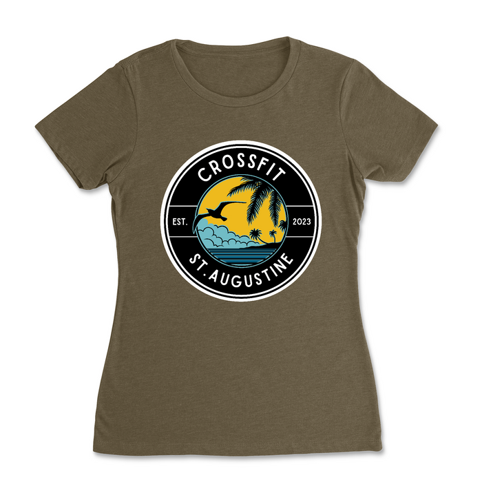 Womens 2X-Large MILITARY_GREEN T-Shirt
