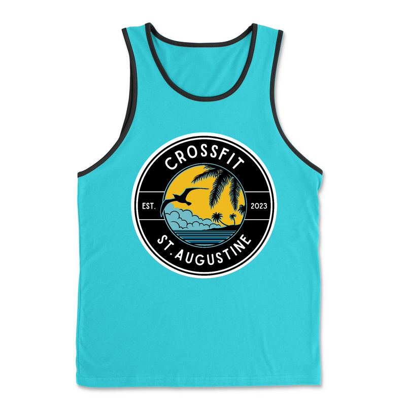 Mens 2X-Large TAHITI_BLUE Tank Top