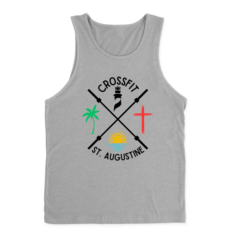 Mens 2X-Large HEATHER_GRAY Tank Top