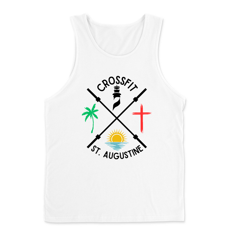 Mens 2X-Large WHITE Tank Top