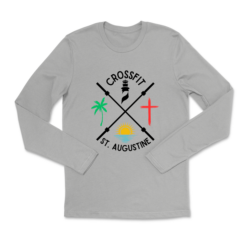 Mens 2X-Large HEATHER_GRAY Long Sleeve