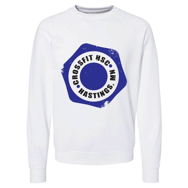 Mens 2X-Large WHITE CrewNeck