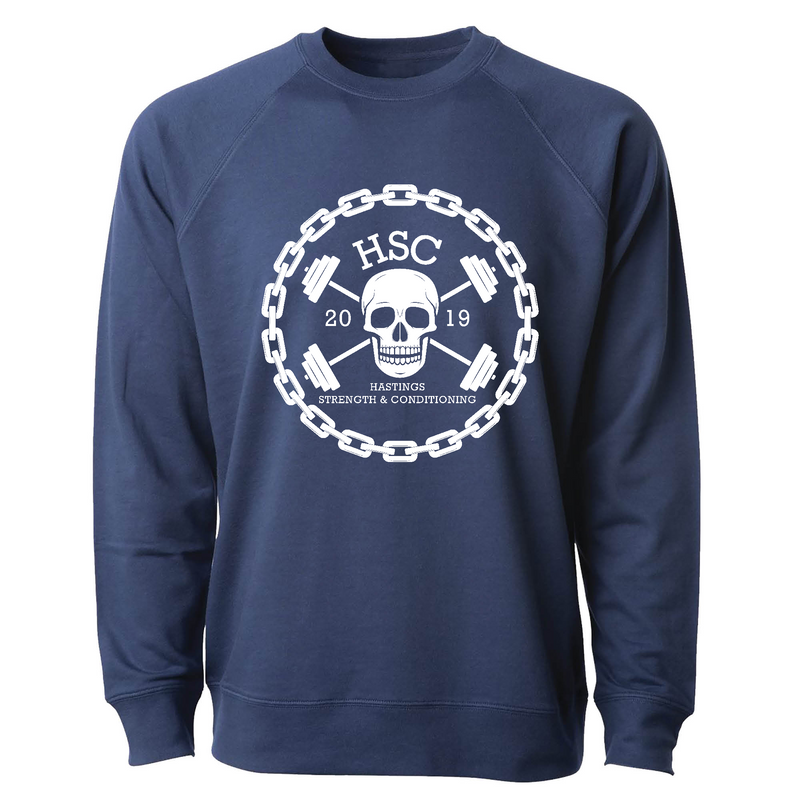 Mens 2X-Large INDIGO CrewNeck