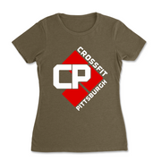 Womens 2X-Large MILITARY_GREEN T-Shirt