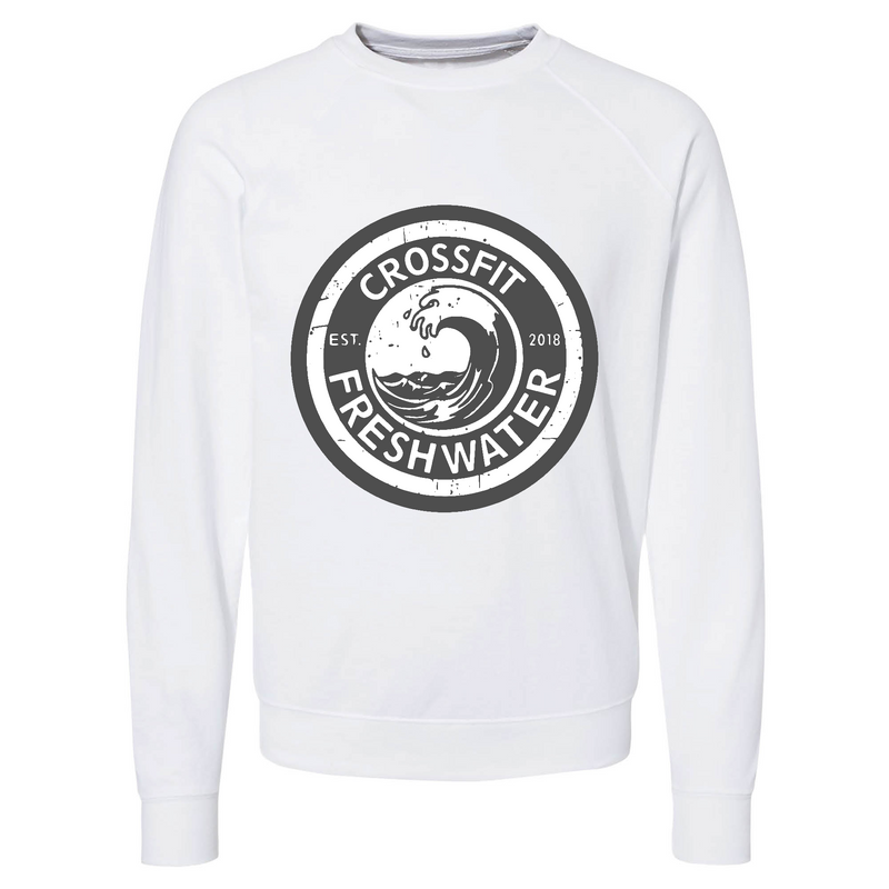 Mens 2X-Large WHITE CrewNeck