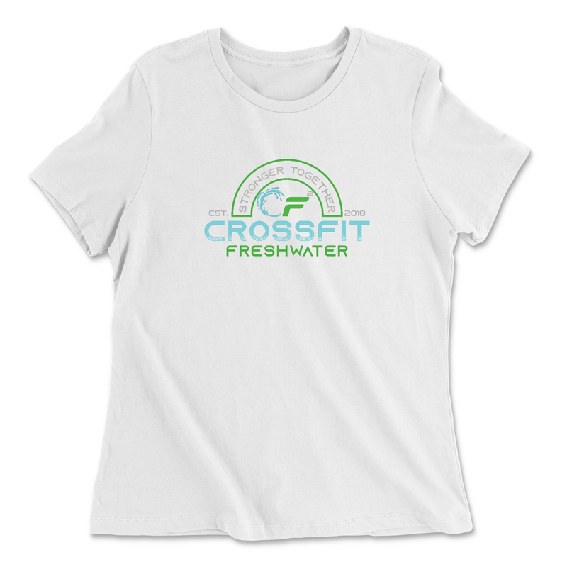 Womens 2X-Large WHITE Relaxed Jersey T-Shirt